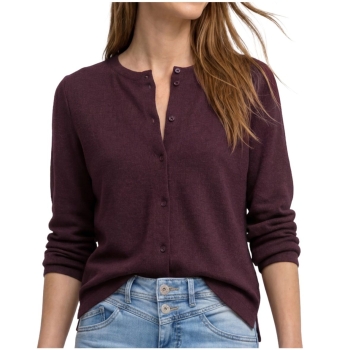 Street One Damen 3/4-Arm Jacke in Strick-Optik