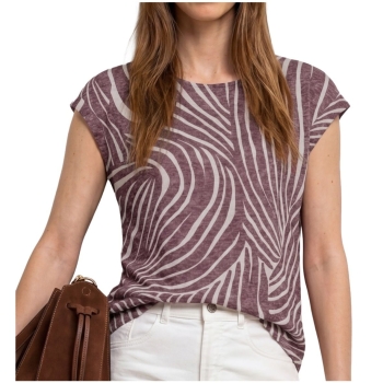 Street One Damen kurzarm Shirt Dropped Shoulder