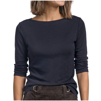 Street One Damen Shirt Basic mit U-Boot-Ausschnitt