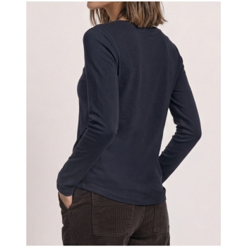 Preview: Street One Damen Shirt Basic mit U-Boot-Ausschnitt