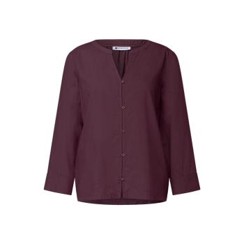 Preview: Street One Damen 3/4-Arm Bluse mit Split Neck Tunika
