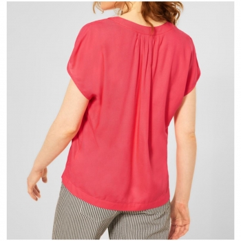 Street One Damen 1/2 Arm Bluse Soft Uni