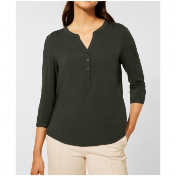 Street One Damen 3/4 Arm Bluse Uni