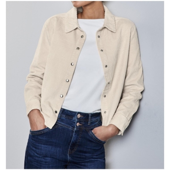 Street One Damen Bluse Cordbluse mit Knopfleiste