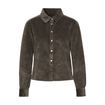 Street One Damen Bluse Cordbluse mit Knopfleiste