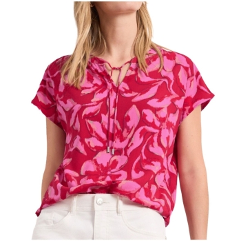 Street One Damen Blusenshirt mit Split Neck