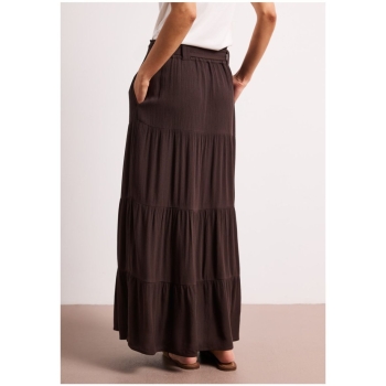 Preview: Street One Sommerrock mit Volants und Gürteldetail