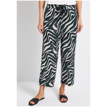 Street One Damen Hose Wide Leg Muster