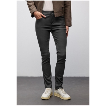 Preview: Street One Damen Hose Slim Fit Coated Hose