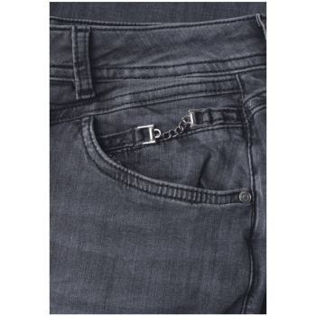 Preview: Street One Damen Jeans Jane Casual Fit Slim Leg Jeans mit Dekodetail