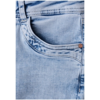 Preview: Street One Damen Jeanshose Bleached-Optik Casual Fit