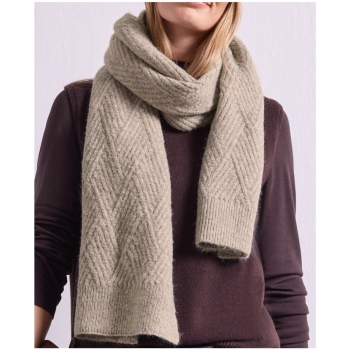 Street One Damen langer Schal mit Strickmuster