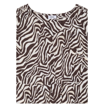 Preview: Cecil Damen Sommerkleid mit Zebraprint