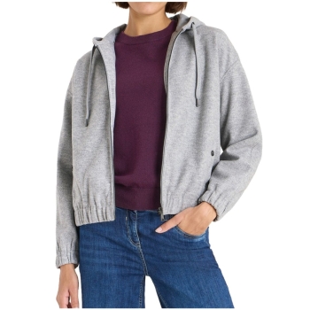 Cecil Damen Hoodie Blouson in Wolloptik