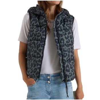 Cecil Damen Steppweste mit Kapuze und Taschen
