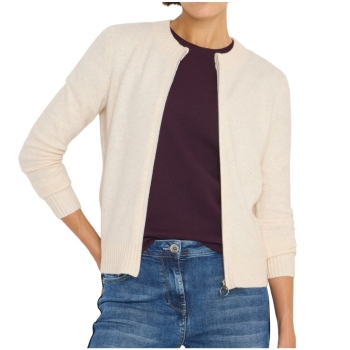 Cecil Damen Strickjacke mit Zipper Cosy Cardigan