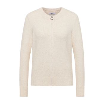 Preview: Cecil Damen Strickjacke mit Zipper Cosy Cardigan