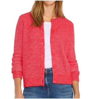 Cecil Damen Cardigan Melange mit Knopfleiste