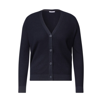 Cecil Damen Cardigan mit V-Neck und Struktur Strickjacke