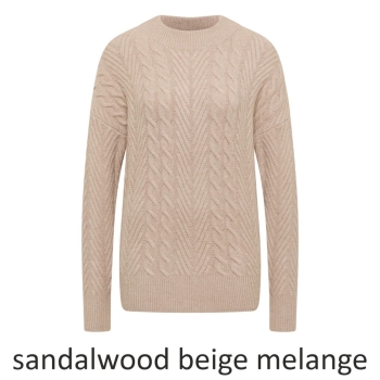 Preview: Cecil Damen Pullover Turtleneck mit Zopfmuster