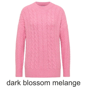 Preview: Cecil Damen Pullover Turtleneck mit Zopfmuster