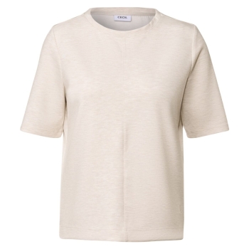 Cecil Damen halbarm Sweatshirt Rundhalsausschnitt kurzarm