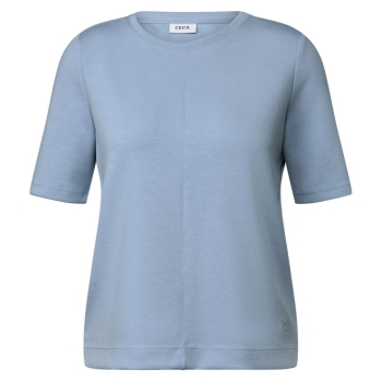 Preview: Cecil Damen halbarm Sweatshirt Rundhalsausschnitt kurzarm