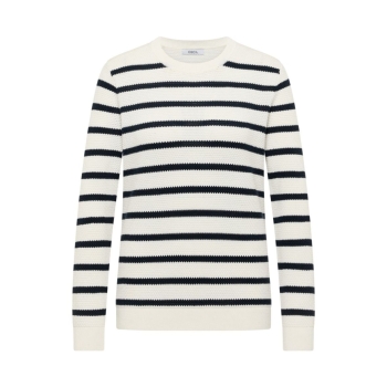 Preview: Cecil Damen Pullover Rippstrick mit Streifenmuster