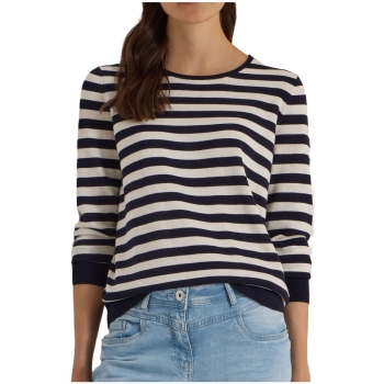 Cecil Damen Pullover mit Rundhals und Streifen