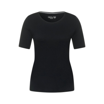 Cecil Damen T-Shirt Basic Unifarbe