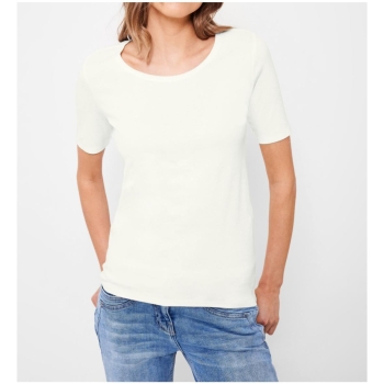 Cecil Damen T-Shirt Basic Unifarbe