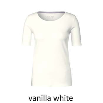 Cecil Damen T-Shirt Basic Unifarbe