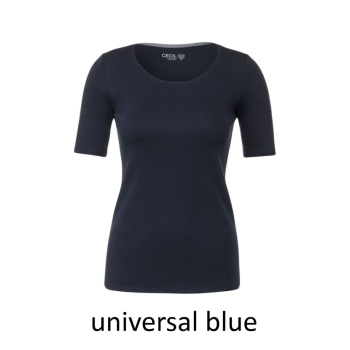 Cecil Damen T-Shirt Basic Unifarbe