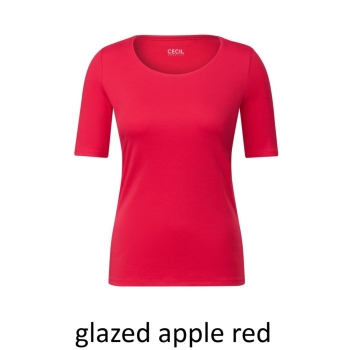Cecil Damen T-Shirt Basic Unifarbe