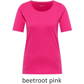 Cecil Damen T-Shirt Basic Unifarbe