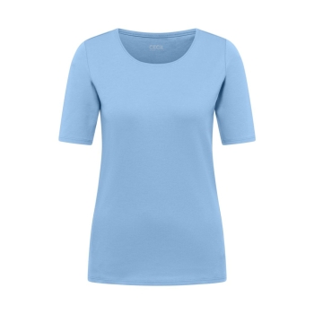 Cecil Damen T-Shirt Basic Unifarbe
