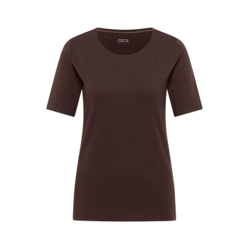 Cecil Damen T-Shirt Basic Unifarbe
