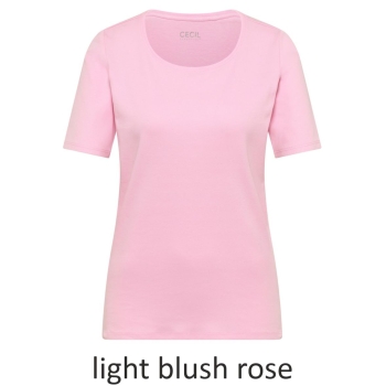 Cecil Damen T-Shirt Basic Unifarbe