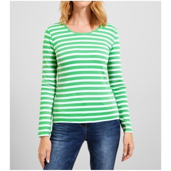 Cecil Damen 1/1 Arm Shirt Streifenmuster