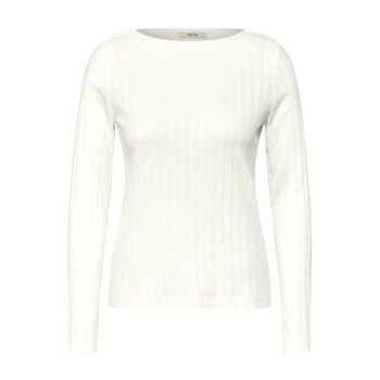 Cecil Damen langarm Shirt Rippstruktur