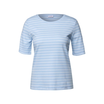 Cecil Damen T-Shirt gestreift Rippstruktur