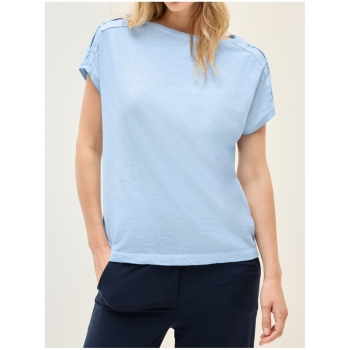 Preview: Cecil Damen T-Shirt mit Knopfdetail