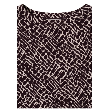 Preview: Cecil Damen Damenshirt Minimal Print U-Boot-Ausschnitt