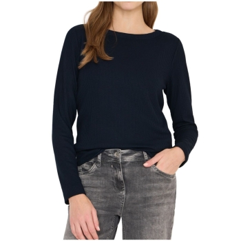 Cecil Damen langarm Shirt mit vertikaler Struktur