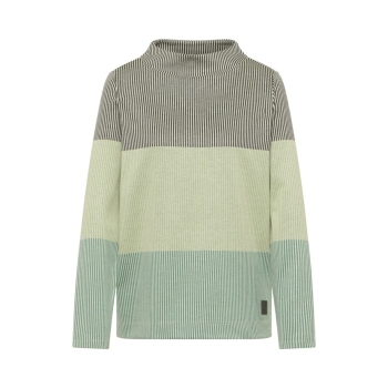 Preview: Cecil Damen langarm Jacquard Shirt Colorblock