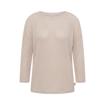 Preview: Cecil Damen 3/4-Arm Shirt Leinen-Optik