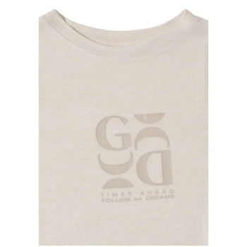 Cecil Damen T-Shirt in Leinen-Optik mit Print