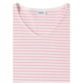 Cecil Damen kurzarm T-Shirt in Waffelstruktur