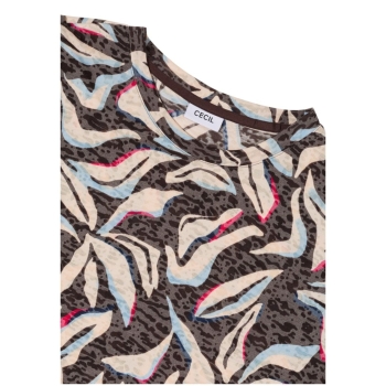 Preview: Cecil Damen kurzarm Shirt Florales Muster