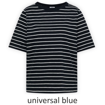 Cecil Damen kurzarm T-Shirt mit Boatneck und Streifen